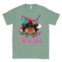 Sage Afro Bantu Knots Hairstyles Messy Bun With Clasp Bbs Classic Tee - BundleAndBundleShop