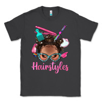 Smoke Afro Bantu Knots Hairstyles Messy Bun With Clasp Bbs Classic Tee - BundleAndBundleShop