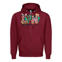 Burgundy licensed practical nurse Zipper Hoodie - CowGirlArtShop