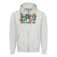 Dove Grey licensed practical nurse Zipper Hoodie - CowGirlArtShop