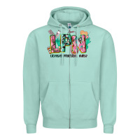 Seafoam licensed practical nurse Zipper Hoodie - CowGirlArtShop