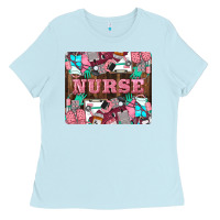 Baby Blue Nurse Ladies Tee - LillyAllenDesigns