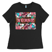 Black Nurse Ladies Tee - LillyAllenDesigns