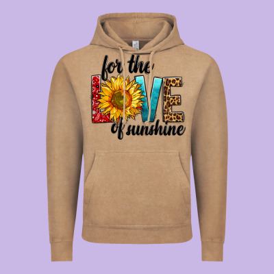 For The Love Of Sunshine Vintage Hoodie Designed By Bundleandbundleshop