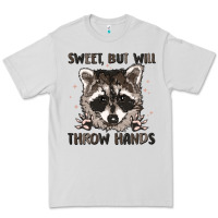 Dove Grey sweet but will throw hands Premium Tee - MaliasSmallBusiness