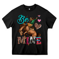 Black be mine cowboy rodeo valentines day Heavy Core Tee - Jasminsmagicworld