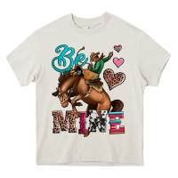 Cream be mine cowboy rodeo valentines day Heavy Core Tee - Jasminsmagicworld