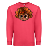 Cardinal turkey and leopard pattern and thanksgiving hat bbs Premium Sweatshirt - BundleAndBundleShop