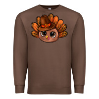 Chestnut turkey and leopard pattern and thanksgiving hat bbs Premium Sweatshirt - BundleAndBundleShop