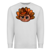 Dove Grey turkey and leopard pattern and thanksgiving hat bbs Premium Sweatshirt - BundleAndBundleShop