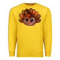 Lemon turkey and leopard pattern and thanksgiving hat bbs Premium Sweatshirt - BundleAndBundleShop