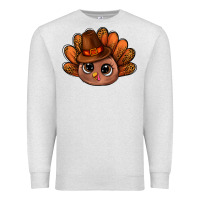 Oatmeal Heather turkey and leopard pattern and thanksgiving hat bbs Premium Sweatshirt - BundleAndBundleShop