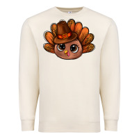 Sandshell turkey and leopard pattern and thanksgiving hat bbs Premium Sweatshirt - BundleAndBundleShop