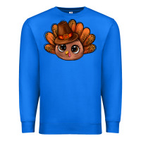 True Royal turkey and leopard pattern and thanksgiving hat bbs Premium Sweatshirt - BundleAndBundleShop