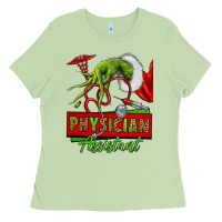 Matcha christmas character hand physician assistant Ladies Tee - NancyCooperArtShop