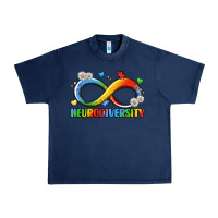 Navy neurodiversity Urban Heavy Tee - LillyAllenDesigns
