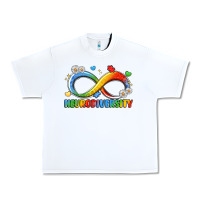 White neurodiversity Urban Heavy Tee - LillyAllenDesigns