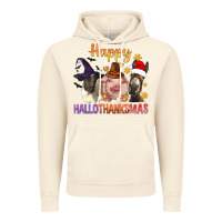 Vintage Artic Happy Hallothanksmas Farm Animal Vintage Hoodie - BundleAndBundleShop