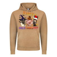 Vintage Camel Happy Hallothanksmas Farm Animal Vintage Hoodie - BundleAndBundleShop