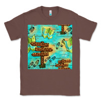 Chestnut Wooden Signboard And Gamping Map Seamless Pattern Classic Tee - BundleAndBundleShop