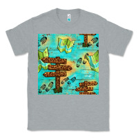 Heather Grey Wooden Signboard And Gamping Map Seamless Pattern Classic Tee - BundleAndBundleShop