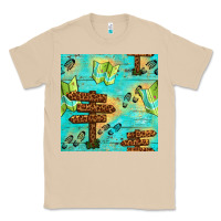 Mushroom Wooden Signboard And Gamping Map Seamless Pattern Classic Tee - BundleAndBundleShop