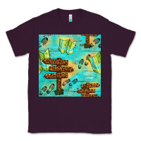 Plum Wooden Signboard And Gamping Map Seamless Pattern Classic Tee - BundleAndBundleShop