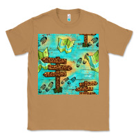 Toasted Coconut Wooden Signboard And Gamping Map Seamless Pattern Classic Tee - BundleAndBundleShop