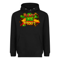 Black black and proud Heavyweight Hoodie - FaDigitalArtStudio