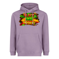 Lavender black and proud Heavyweight Hoodie - FaDigitalArtStudio