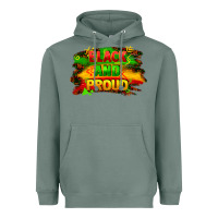 Sage black and proud Heavyweight Hoodie - FaDigitalArtStudio