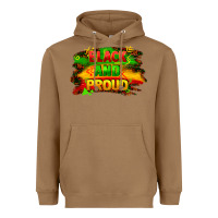 Toasted Coconut black and proud Heavyweight Hoodie - FaDigitalArtStudio