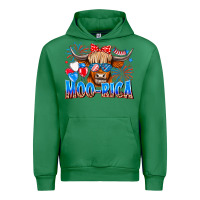 Emerald moo rica Urban Hoodie - CowhideDigitalArt