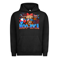 Pigment Black moo rica Urban Hoodie - CowhideDigitalArt