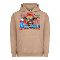 Pigment Burro moo rica Urban Hoodie - CowhideDigitalArt