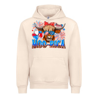 Sandshell moo rica Urban Hoodie - CowhideDigitalArt