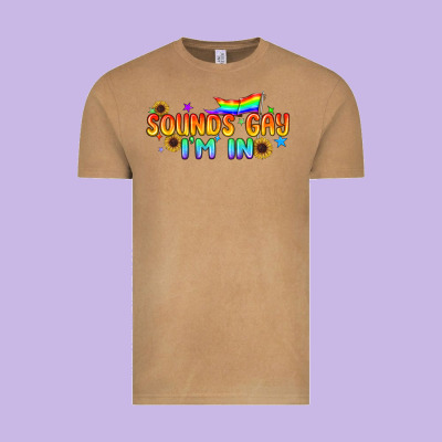 Sounds Gay I'm In Pride Lgbtq Vintage Tee Designed By Bundleandbundleshop