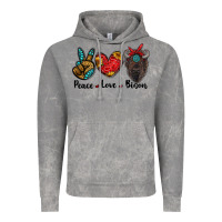 Cloud Rock peace love bison Vintage Hoodie - RanaPortraitStore