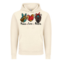 Vintage Artic peace love bison Vintage Hoodie - RanaPortraitStore