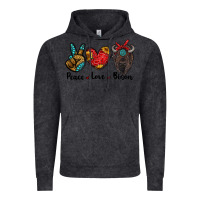 Vintage Black peace love bison Vintage Hoodie - RanaPortraitStore