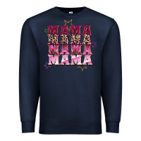Navy Mama mama mama mama Mother's Day Premium Sweatshirt - FaDigitalArtStudio