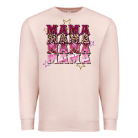 Pale Pink Mama mama mama mama Mother's Day Premium Sweatshirt - FaDigitalArtStudio