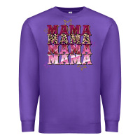 Purple Mama mama mama mama Mother's Day Premium Sweatshirt - FaDigitalArtStudio