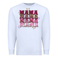 White Mama mama mama mama Mother's Day Premium Sweatshirt - FaDigitalArtStudio