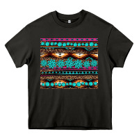 Asphalt leopard aztec turquoise jewelry Heavy Core Tee - BarkalooDesign