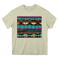 Mossy leopard aztec turquoise jewelry Heavy Core Tee - BarkalooDesign
