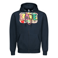 Navy love nursing leopard background Zipper Hoodie - CowGirlArtShop