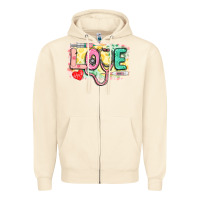 Sandshell love nursing leopard background Zipper Hoodie - CowGirlArtShop