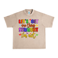 French Oak celebrate pride with colorful text Urban Heavy Tee - LillyAllenDesigns
