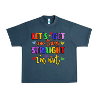 Midnight Navy celebrate pride with colorful text Urban Heavy Tee - LillyAllenDesigns